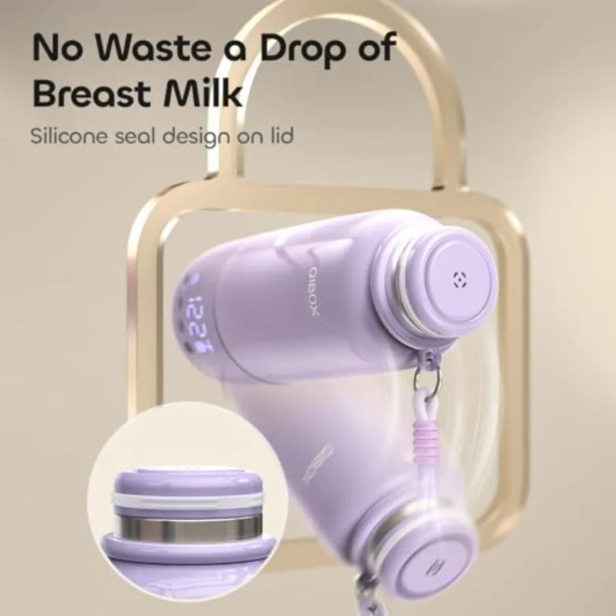 Portable Bottle Warmer for Travel - 3Min Fast Heating of Breast Milk and Formula, 36W Fast Charge, 17 oz Large Capacity