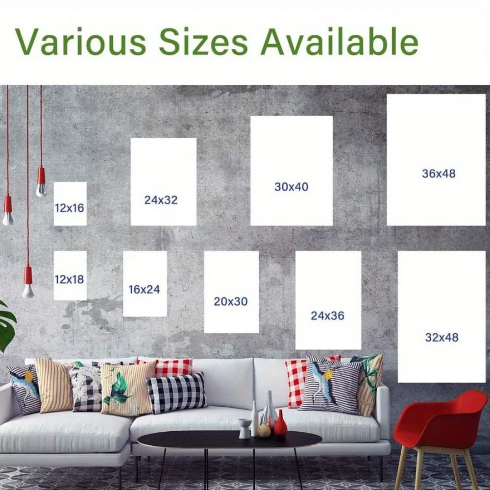 Clove floral canvas wall art, 1.5 inch thick pine frame print, interior landscape theme wall hanging decoration