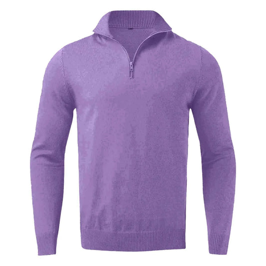 Sweaters For Men Clearance Casual Simple Bottom Sweater Warm Knit Half Zip Long Sleeve Sweater