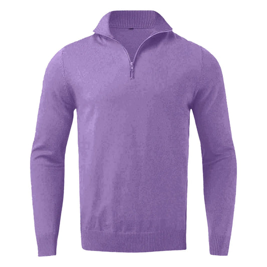 Sweaters For Men Clearance Casual Simple Bottom Sweater Warm Knit Half Zip Long Sleeve Sweater
