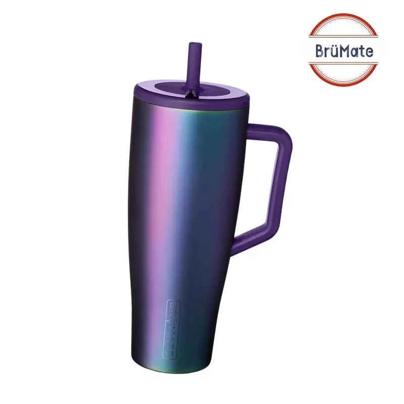 BrüMate Era 40 oz Tumbler with Handle and Straw | 100% Leakproof Insulated Stainless Steel