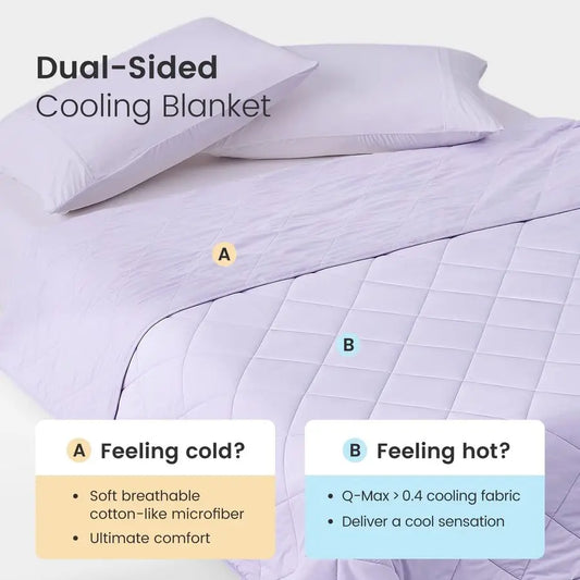Cooling Blanket for Hot Sleepers Queen Size, Lightweight cooling comfort