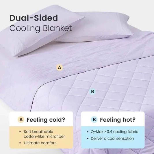 Cooling Blanket for Hot Sleepers Queen Size, Lightweight cooling comfort