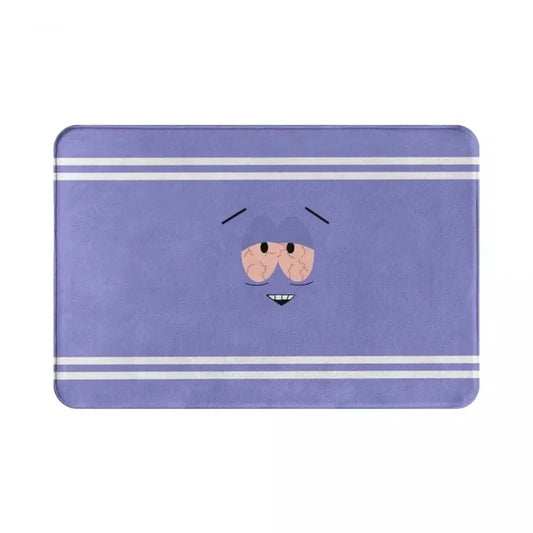 Purple Eye Print Non-Slip Doormat, Soft Floor Carpet for Bathroom Living Room Balcony