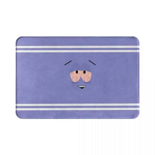 Purple Eye Print Non-Slip Doormat, Soft Floor Carpet for Bathroom Living Room Balcony