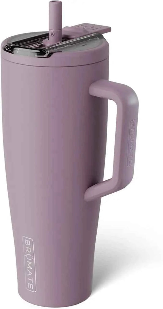 BrüMate Era 40 oz Tumbler with Handle and Straw | 100% Leakproof Insulated Stainless Steel