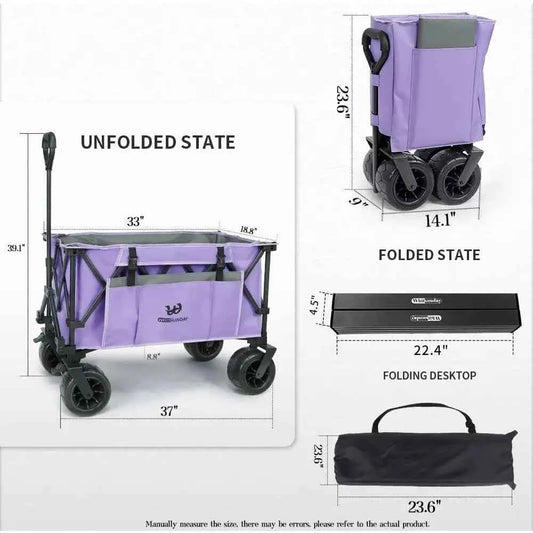 All-Terrain Heavy-Duty Utility Wagon, 400 lbs Capacity