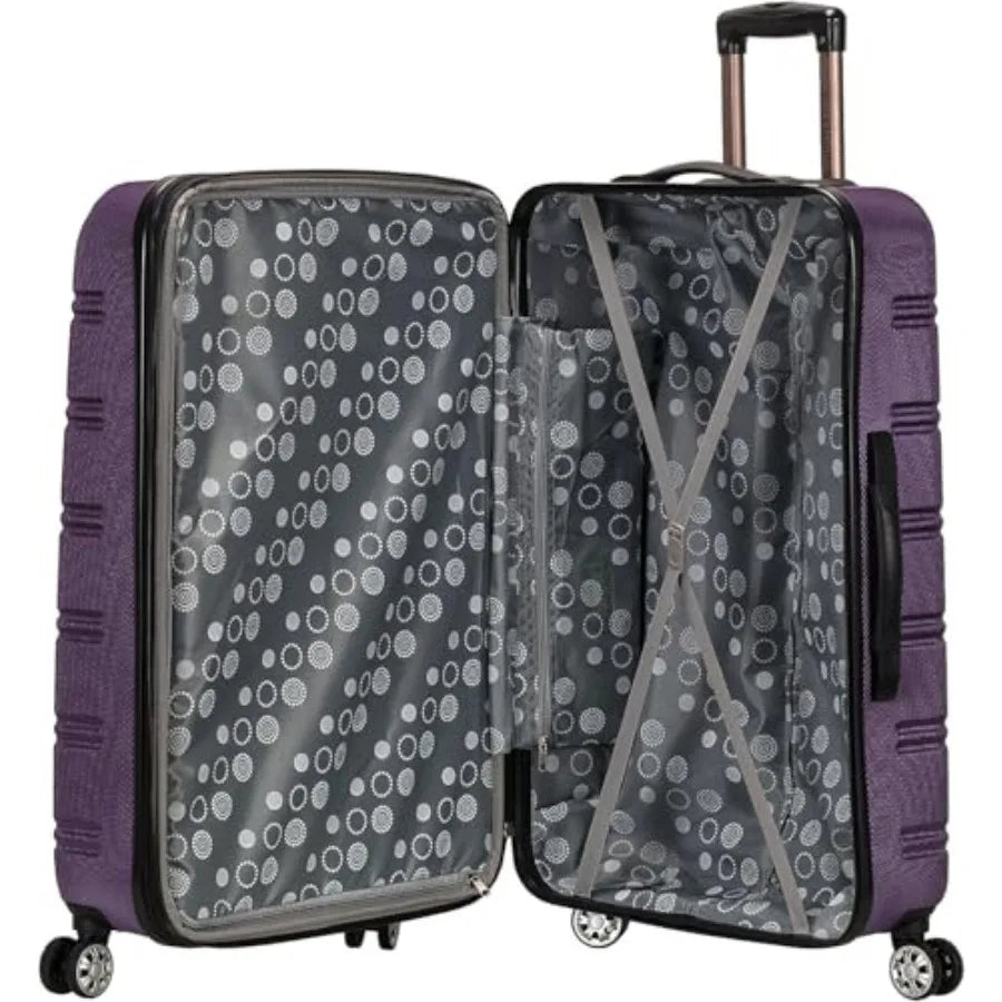 Melbourne Hardside Expandable Spinner Wheel Luggage, Medium 24", Purple