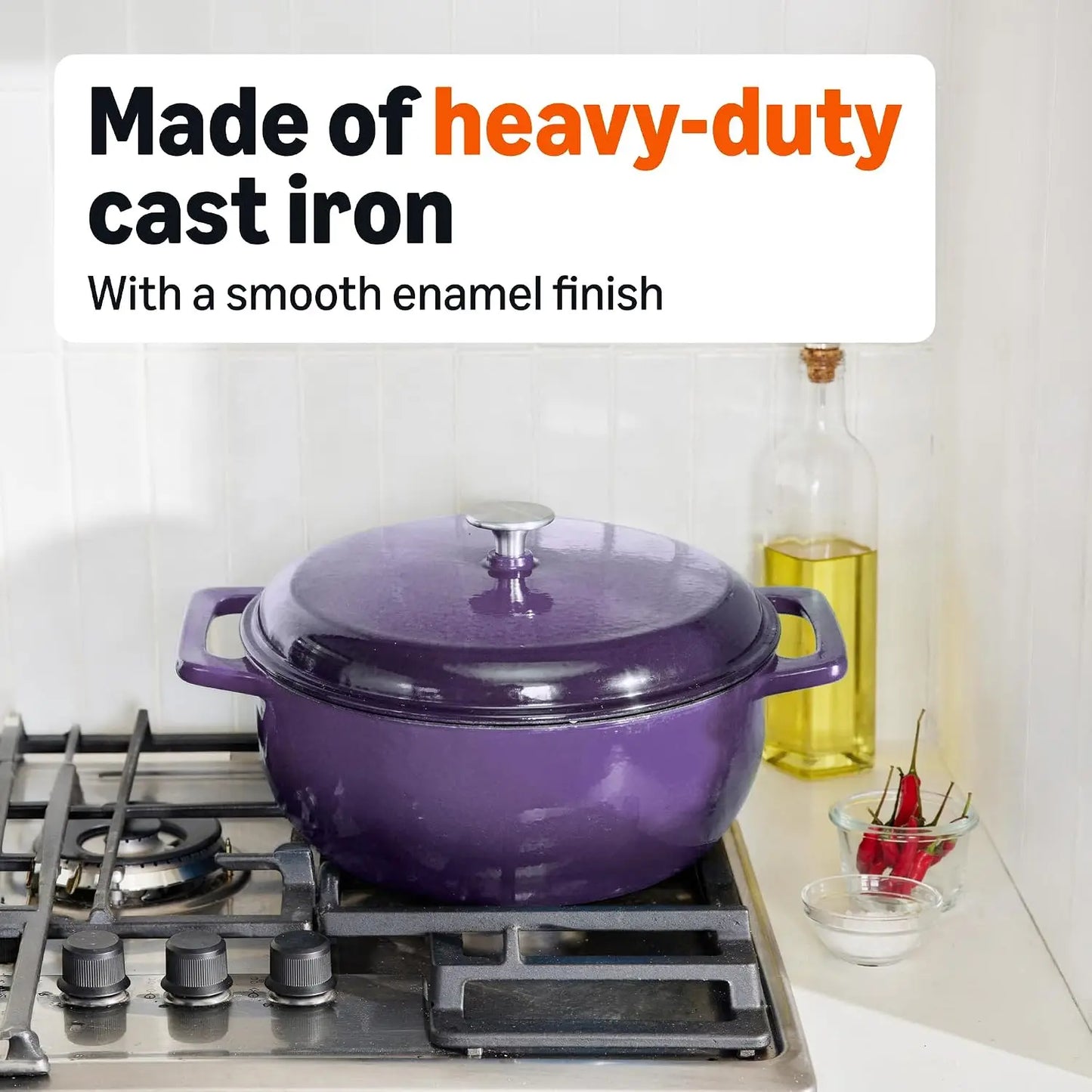Enameled Cast Iron 6-Quart Dutch Oven