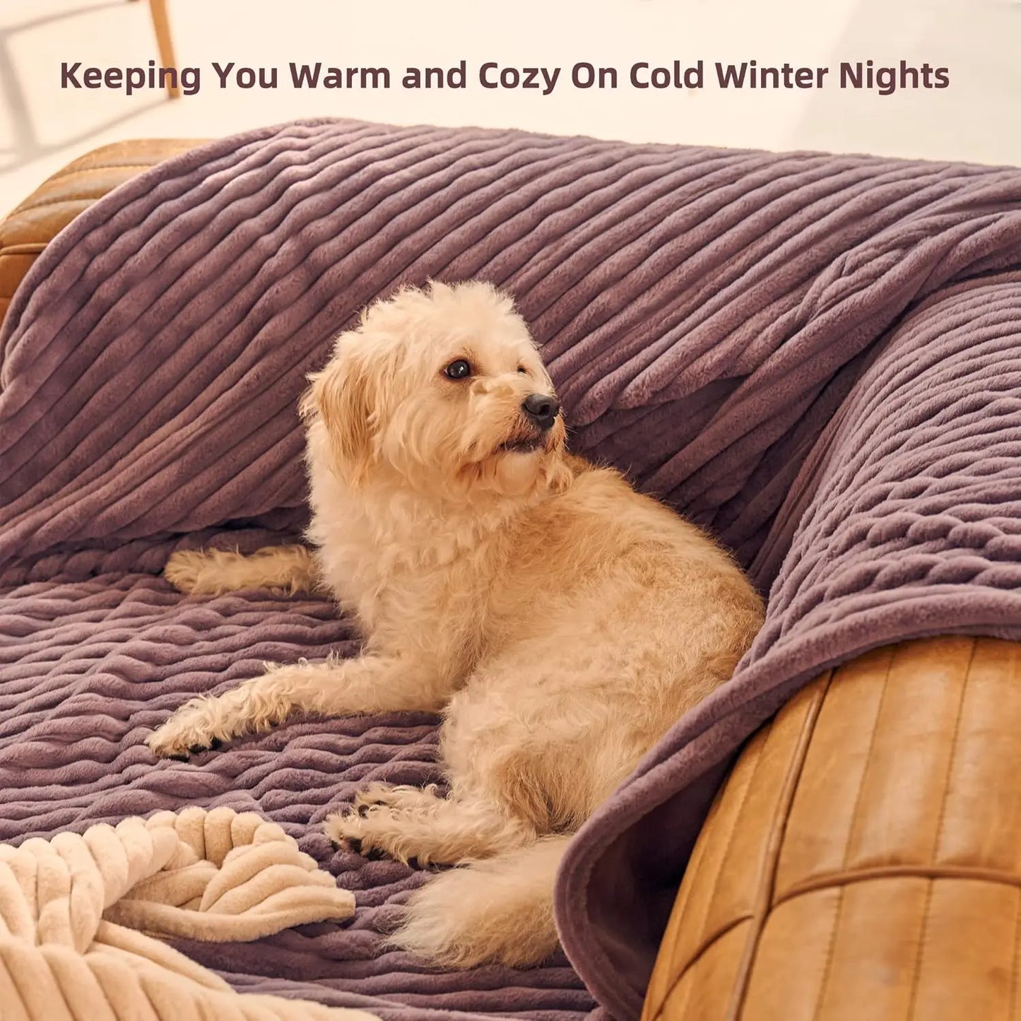 Electric Heated Throw Blanket 50x60 Inches, 4 Heat Levels, Auto Shut-Off, Machine Washable, ETL FCC Certified