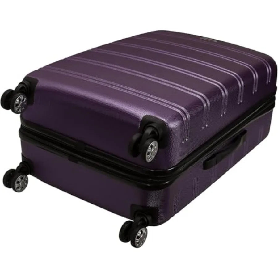 Melbourne Hardside Expandable Spinner Wheel Luggage, Medium 24", Purple