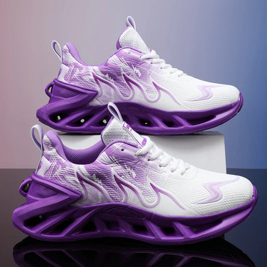 Running shoes for men and women, lightweight mesh, breathable and comfortable, flat and soft tennis shoes