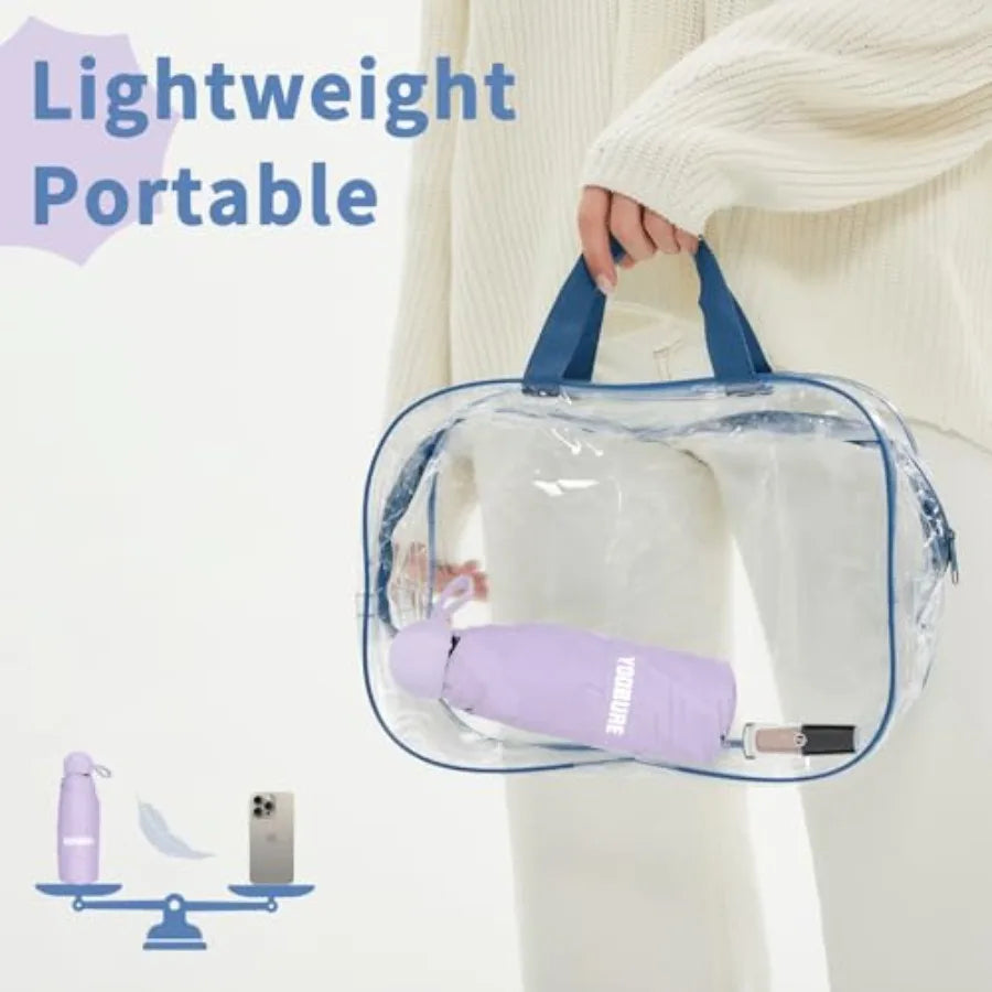 Travel Umbrella Portable Compact Umbrellas, Pocket Mini for Purse, Umbrellas for UV Sun and Rain Small for Backpack, Umbrella w