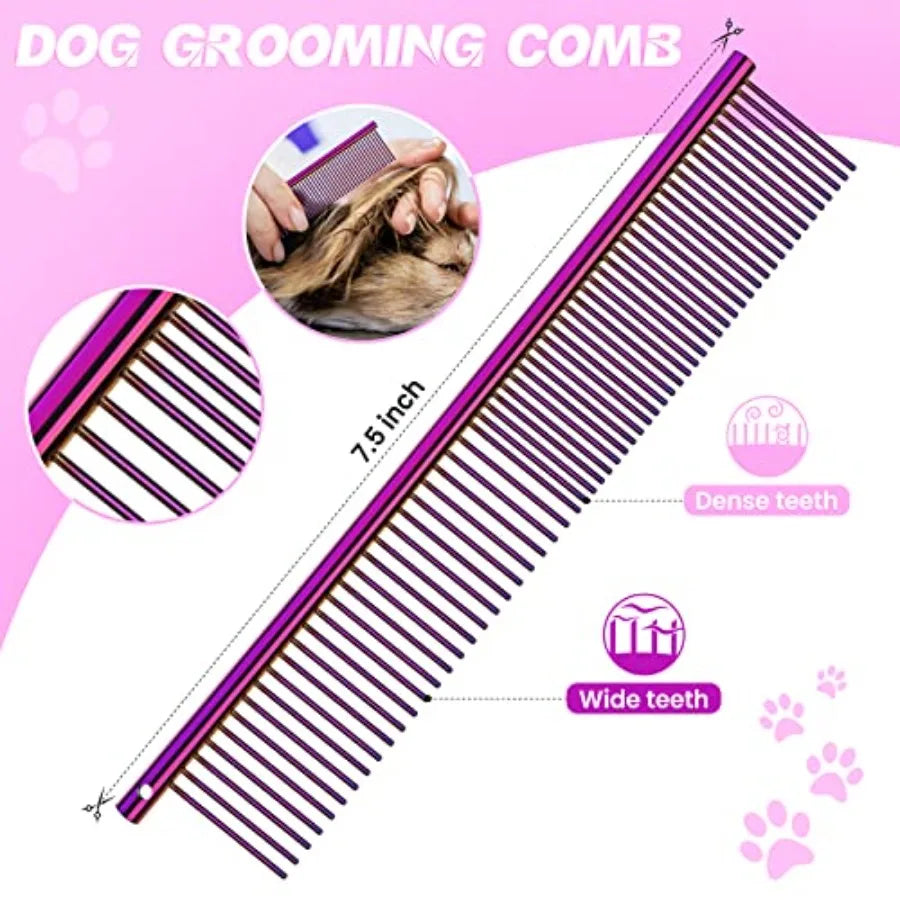 Dog Grooming Scissors Kit Professional 7-in-1 Shears Set