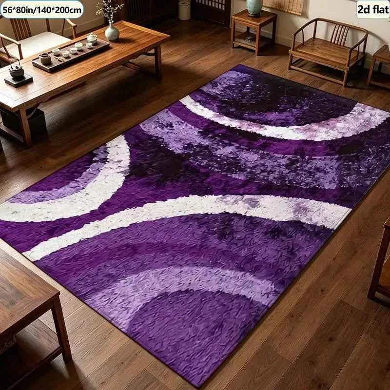 Bright Pink Purple Bohemian Carpet Flooring