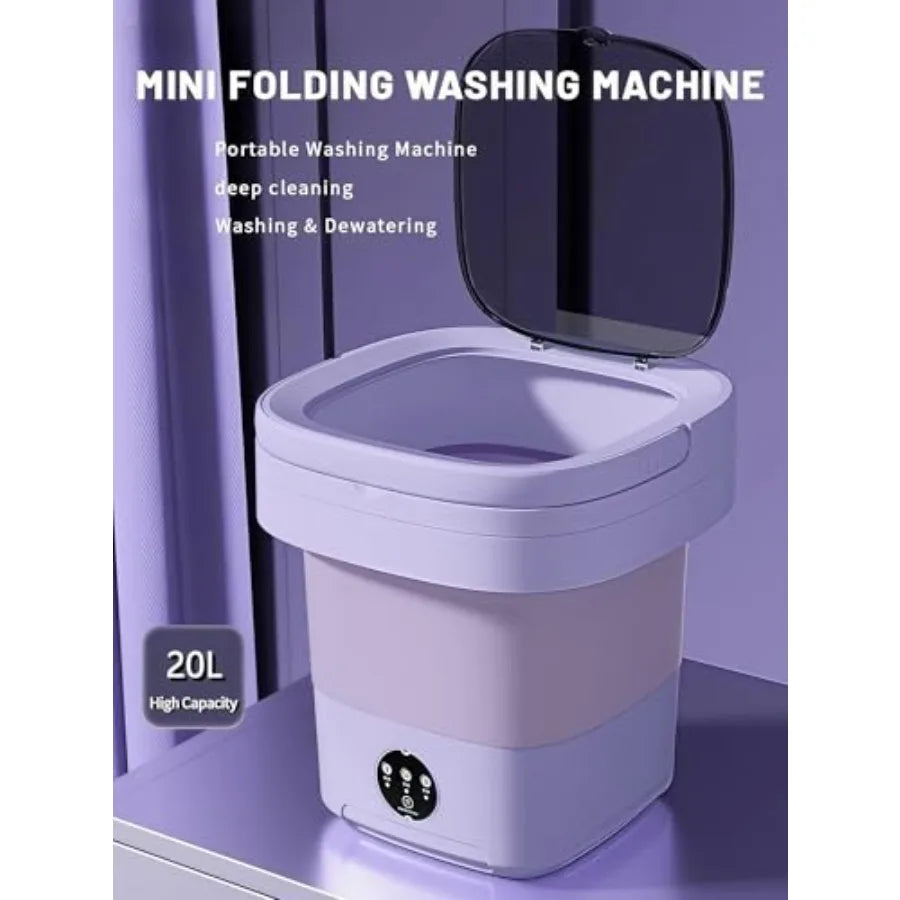 Portable Washing Machine Mini Washer 20L Upgraded Large Capacity Foldable Washer.