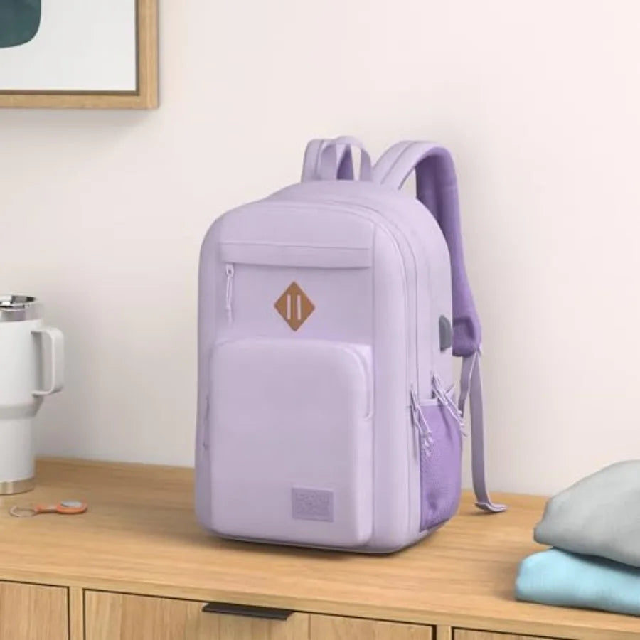 Classic Travel backpack, Anti Theft Laptop Backpack with USB Charging Port