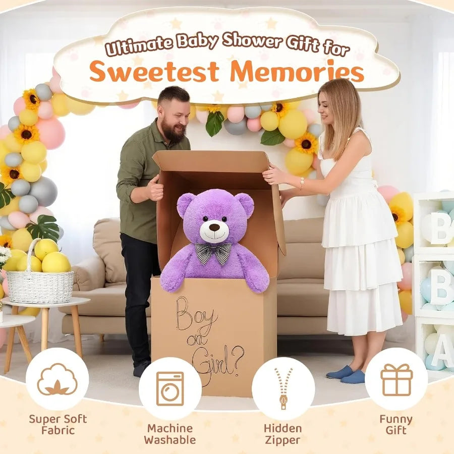 Large Soft Plush Teddy Bear, 39 inches