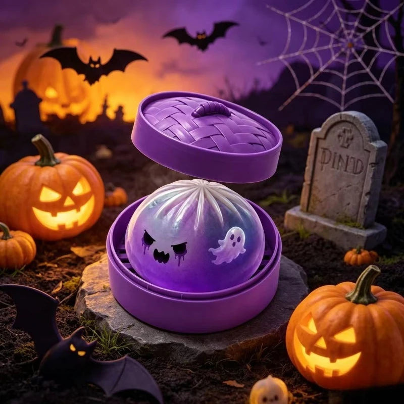 Soft Slow Rebound Glitter Halloween Ghost Dumplings Squishy Toy