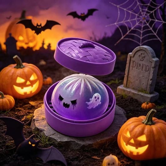 Soft Slow Rebound Glitter Halloween Ghost Dumplings Squishy Toy
