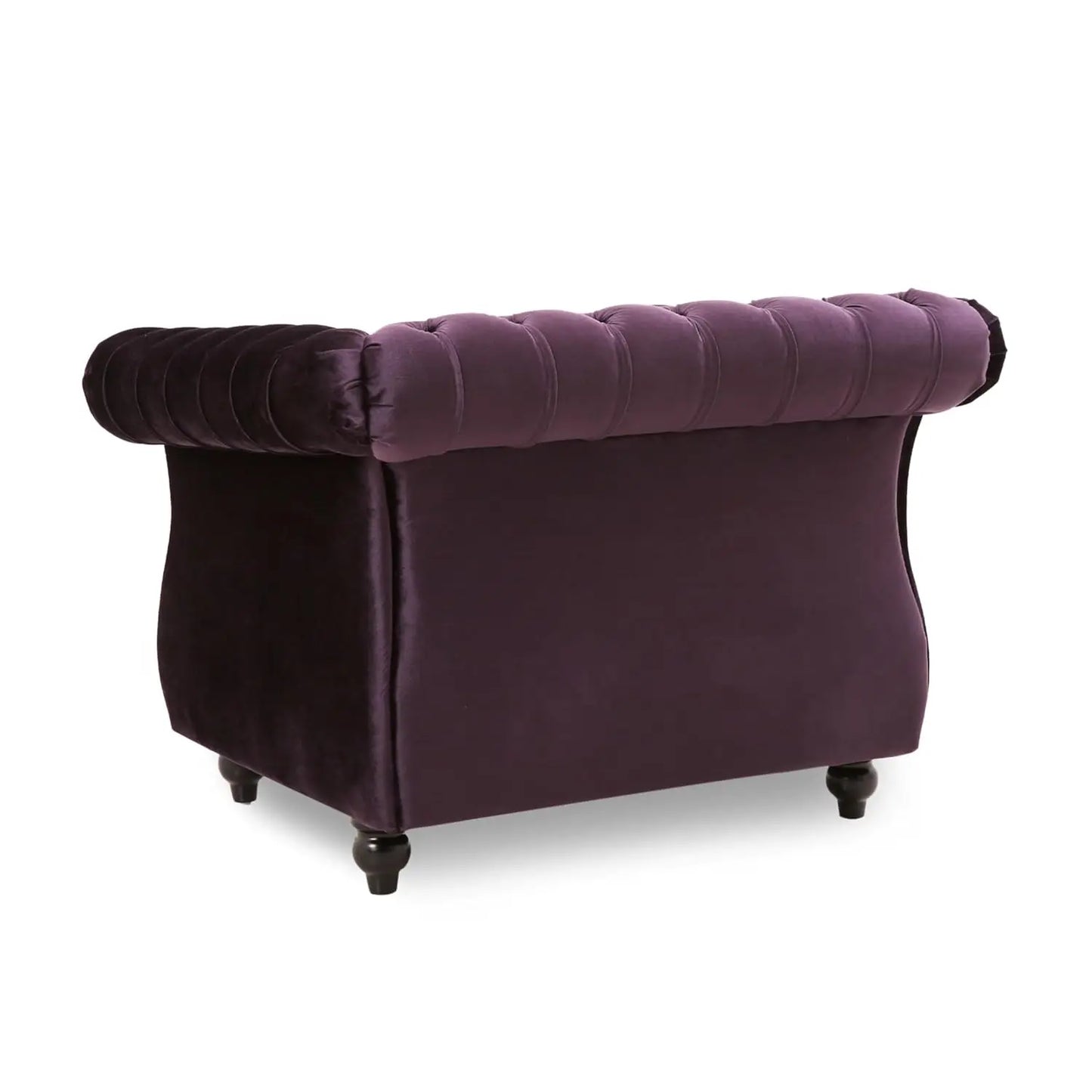 Tufted Velvet Club Chair Button-Tufted Upholstered Accent Seat