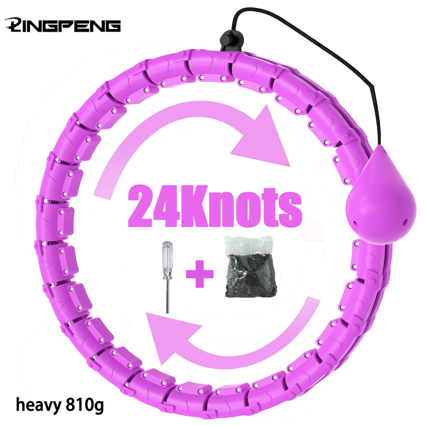 Weighted Fitness Circle Hoops for Adults Weight Loss