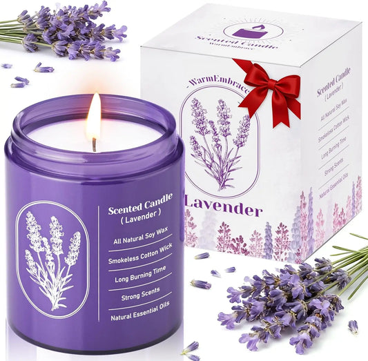 7.5oz Lavender Scented Soy Candle Highly-Scented