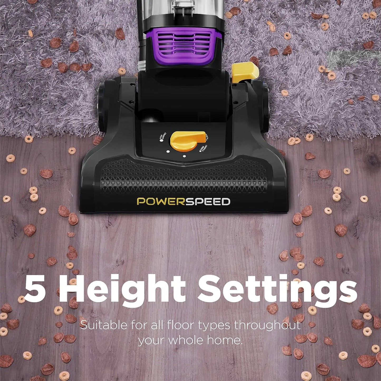 PowerSpeed Upright Vacuum Cleaner, Purple Design