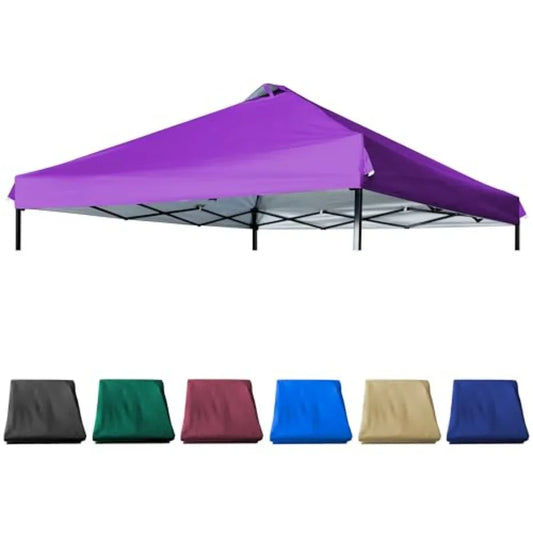 Canopy Replacement Top with Air Vent Silver Coated for Straight Leg Canopy Frame, Dark Grey - Purpleobsessions