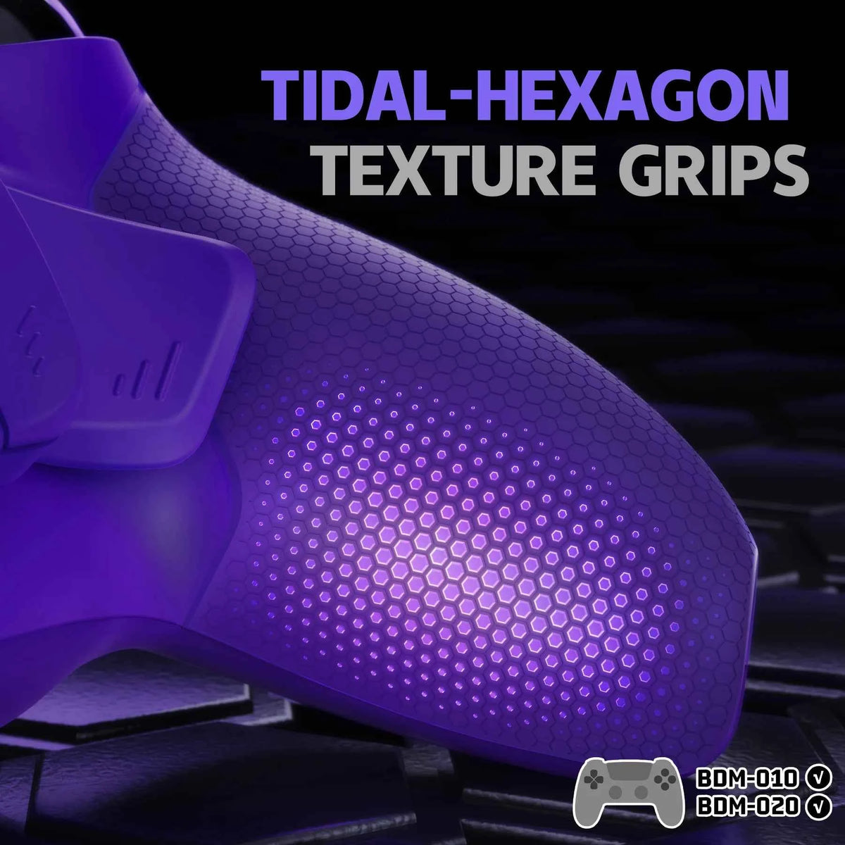 eXtremeRate RISE4 Plus MAX Remappable Back Buttons Kit w/ Clicky Trigger Stops & Rubberized Grip for ps5 Controller