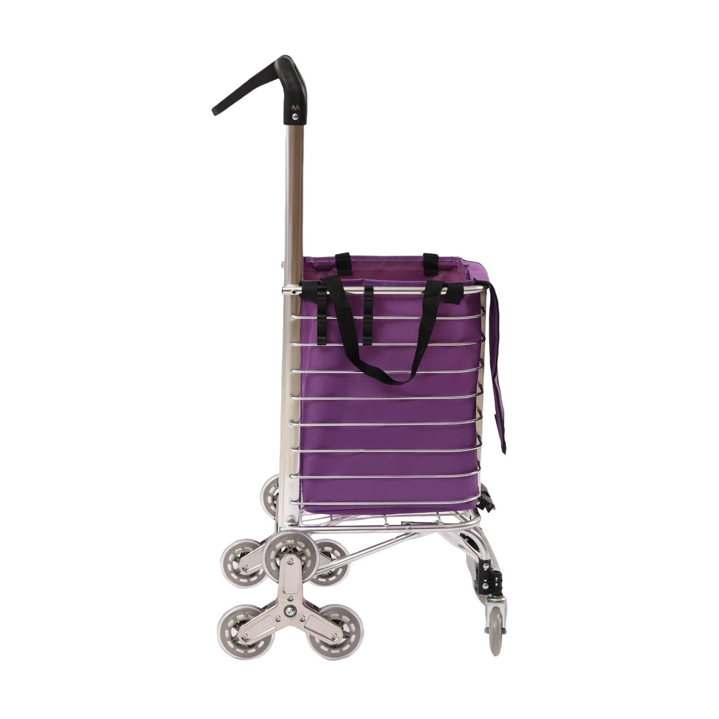 35L Folding Shopping Cart W/ 8 Wheels,