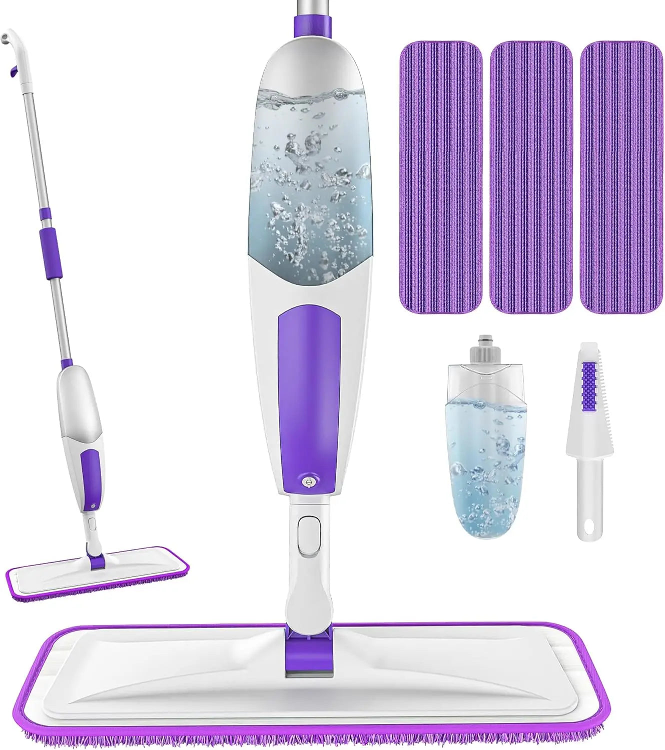 Microfiber Spray Mop for Floor Cleaning - Wet Dry Mop with Sprayer and Washable Pads