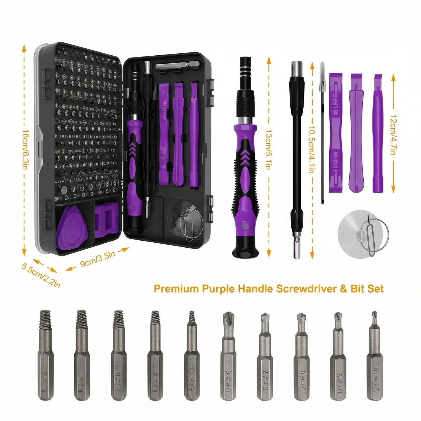 VMAN 115/117in1 Precision Screwdriver Set Mini Professional Magnetic Repair Tool Kit suitable for Phone Computer Electronic Etc.