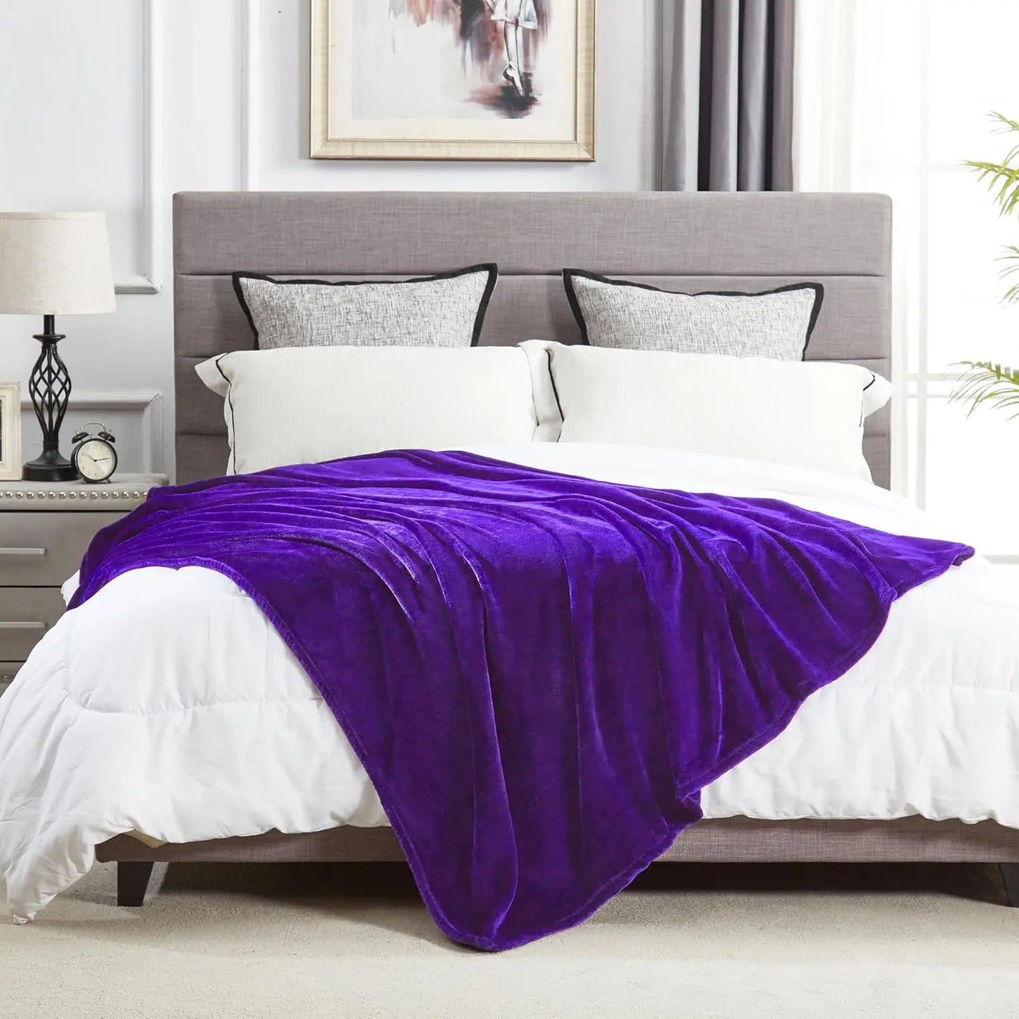 Super Soft Fuzzy Fleece Throw Blanket 50x60 Inches