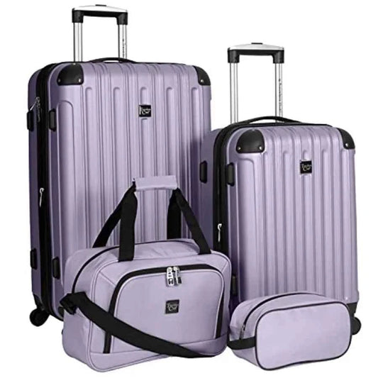 zz-Midtown Hardside 4-Piece Luggage Travel Set, Lilac