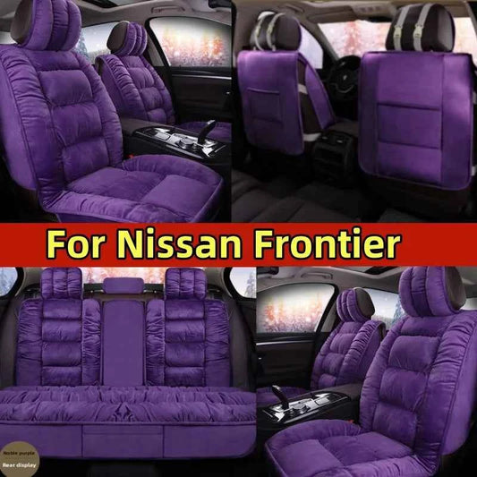 For Nissan Frontier car seat cover Winter short plush soft, comfortable, warm, thick and high-end, fully wrapped seat cover