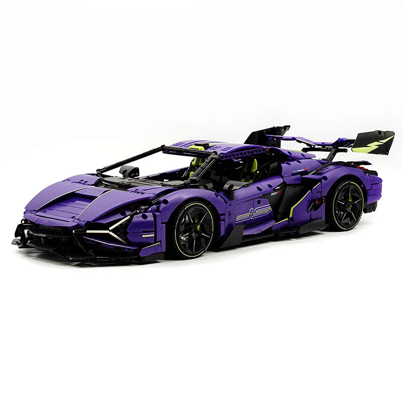 Super Racing Car Hypercar Building Blocks Puzzle