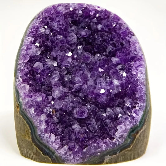 200-300g Brazilian Amethyst Crystal Cluster Natural Deep Purple Decorative Stone Rough Texture