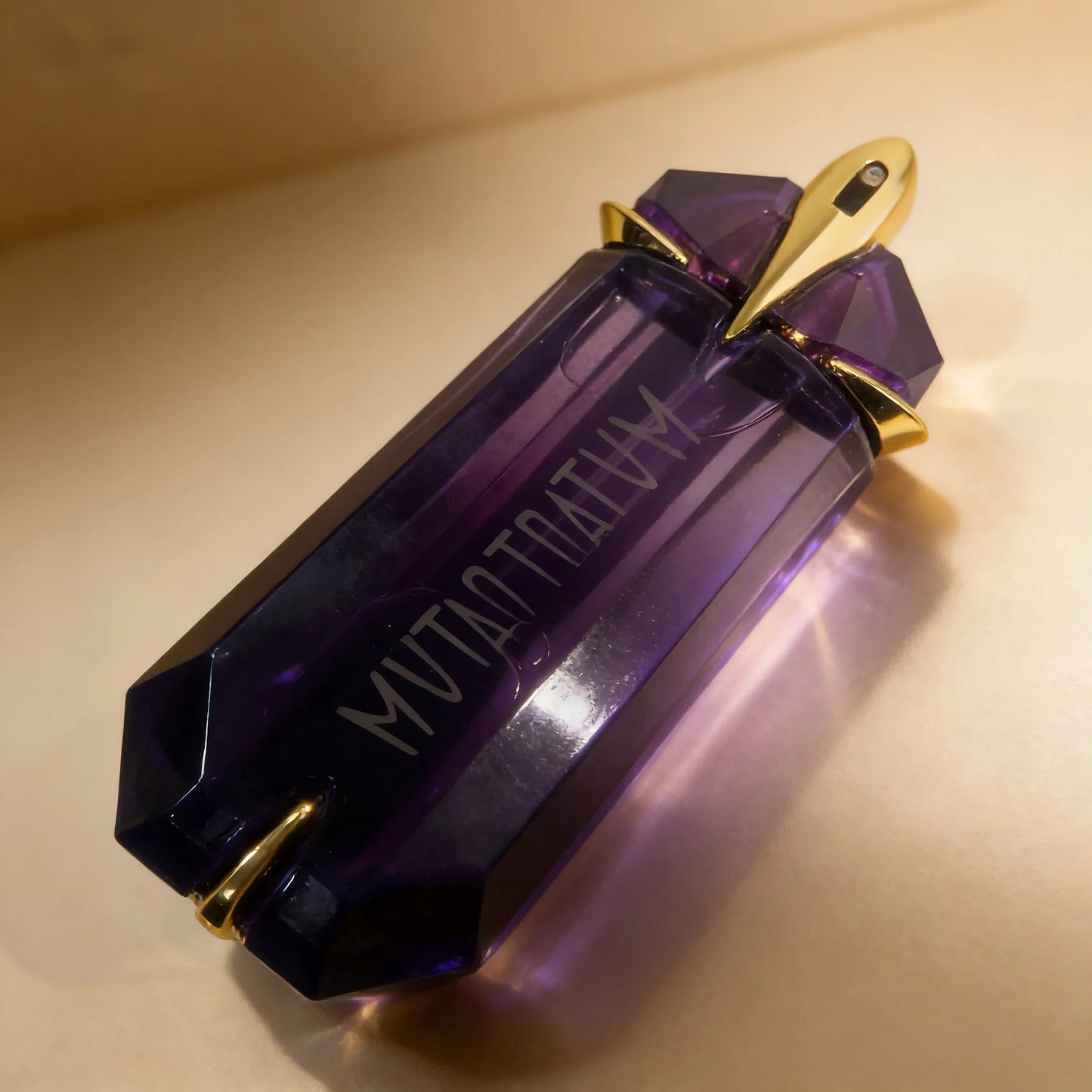 Mutant Eau de Parfum Refillable Stones: Luxe Purple Faceted Bottle, Long-Lasting Scent for Women