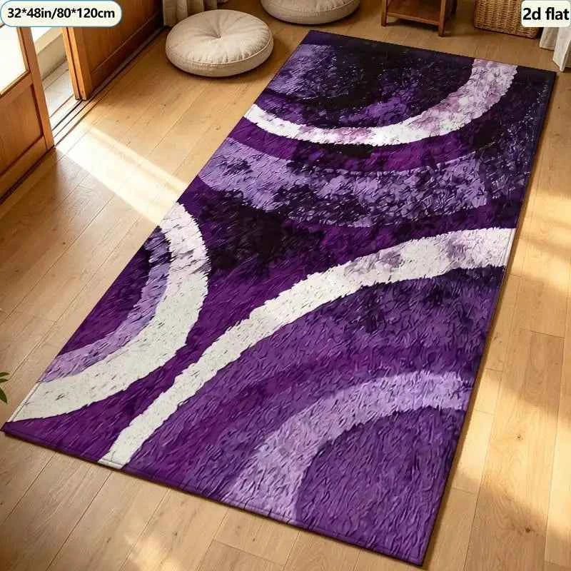 Bright Pink Purple Bohemian Carpet Flooring