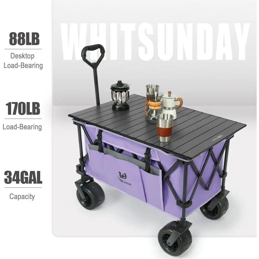 All-Terrain Heavy-Duty Utility Wagon, 400 lbs Capacity