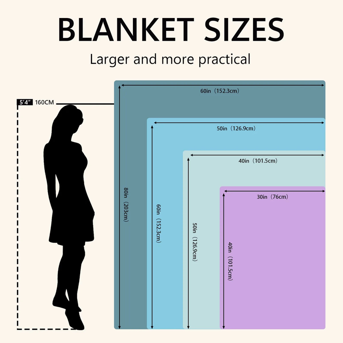 1pc Witch Cat Silhouette Flannel Blanket (Machine Washable)