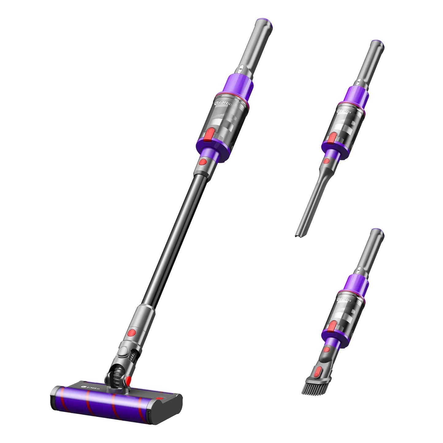 Cordless Vacuum Cleaner,  Powerful Stick Vacuum with Brushless Motor, Purple