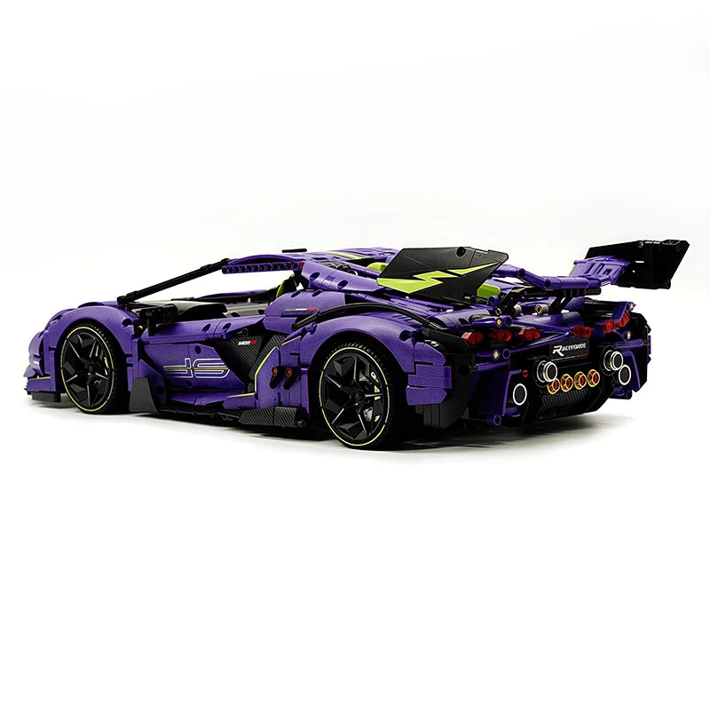 Super Racing Car Hypercar Building Blocks Puzzle