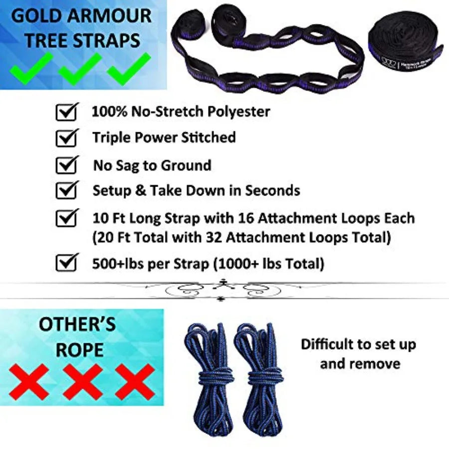 Camping Hammock - XL Double Hammock Portable