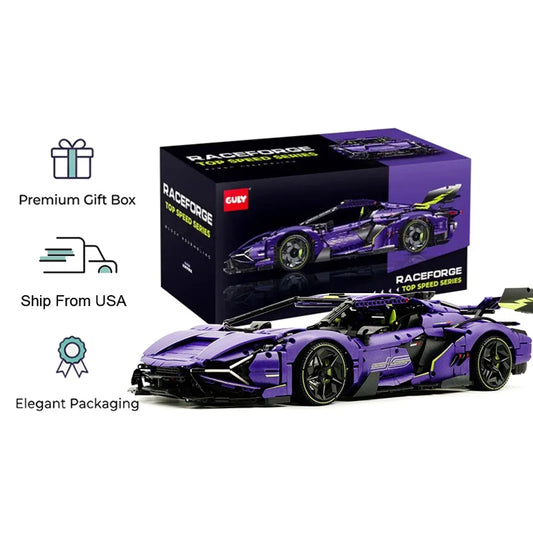 Super Racing Car Hypercar Building Blocks Puzzle - Purpleobsessions