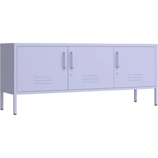 Adjustable Shelf Metal Storage Cabinet, 22H x 47.3W x 13.8D