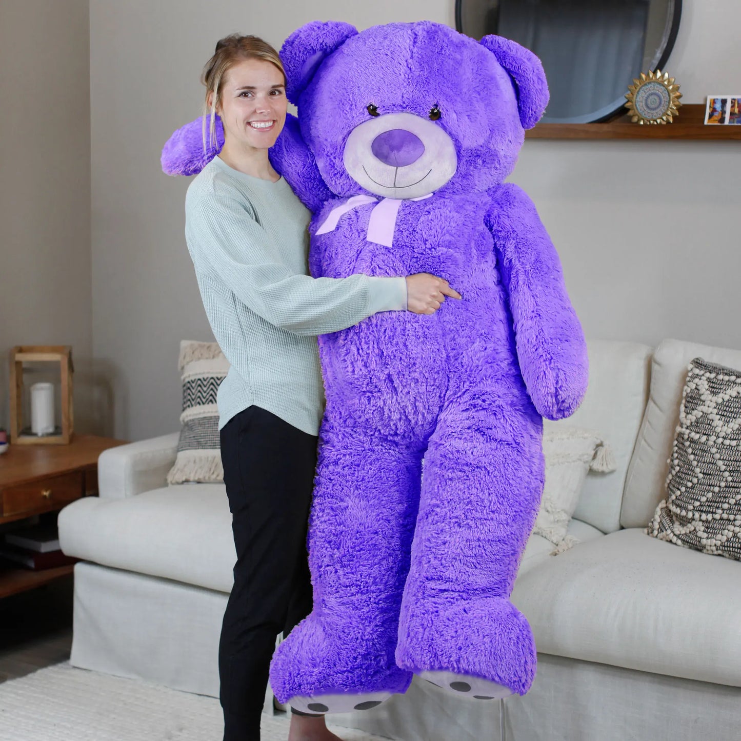 Giant Teddy Bear Stuffed Animals, 5Ft Big Bear Plush, Large Stuffed Toy