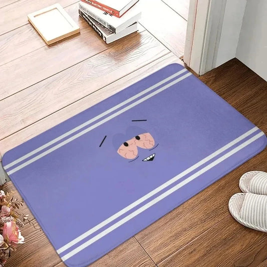 Purple Eye Print Non-Slip Doormat, Soft Floor Carpet for Bathroom Living Room Balcony