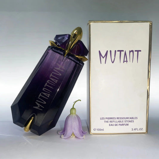 Mutant Eau de Parfum Refillable Stones: Luxe Purple Faceted Bottle, Long-Lasting Scent for Women